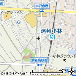 静岡県浜松市浜名区小林1644-1周辺の地図