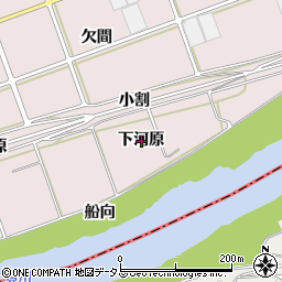 愛知県豊川市当古町下河原周辺の地図