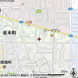 大阪府茨木市並木町20-18周辺の地図