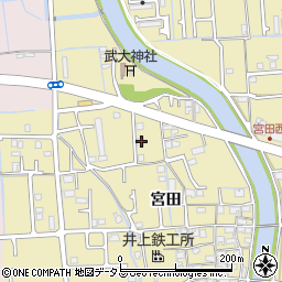 兵庫県姫路市勝原区宮田577周辺の地図