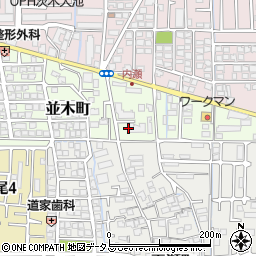 大阪府茨木市並木町19-29周辺の地図