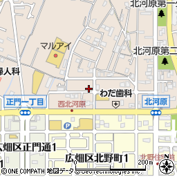 兵庫県姫路市広畑区北河原町14-3周辺の地図