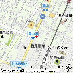 兵庫県姫路市亀山231周辺の地図
