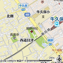 愛知県豊川市下長山町西道貝津87周辺の地図