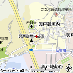 京都府京田辺市興戸宮ノ前3周辺の地図