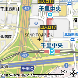 コーヨーＳＥＮＲＩＴＯ店周辺の地図