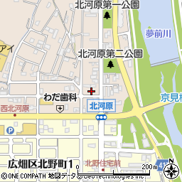 兵庫県姫路市広畑区北河原町42周辺の地図