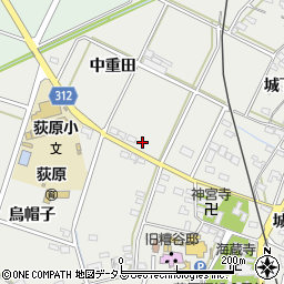 愛知県西尾市吉良町荻原中重田52周辺の地図