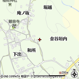 京都府相楽郡和束町園金谷垣内周辺の地図