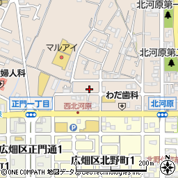 兵庫県姫路市広畑区北河原町14-1周辺の地図