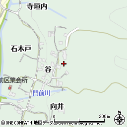 京都府和束町（相楽郡）門前（谷）周辺の地図