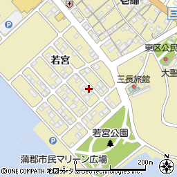 愛知県蒲郡市三谷町若宮190周辺の地図