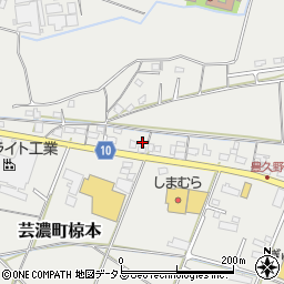 三重県津市芸濃町椋本3720周辺の地図