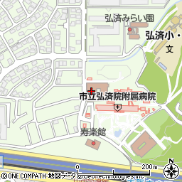 大阪市立弘済院　管理課周辺の地図
