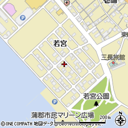 愛知県蒲郡市三谷町若宮199-2周辺の地図