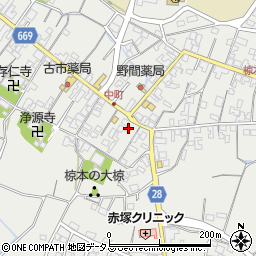 三重県津市芸濃町椋本764周辺の地図
