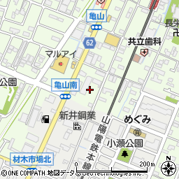 兵庫県姫路市亀山235周辺の地図