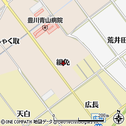 愛知県豊川市西島町組免周辺の地図