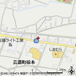 三重県津市芸濃町椋本3722周辺の地図