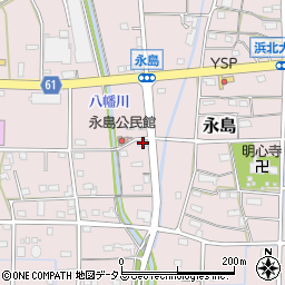 静岡県浜松市浜名区永島660周辺の地図