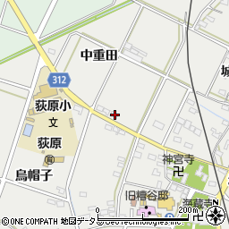 愛知県西尾市吉良町荻原中重田28周辺の地図