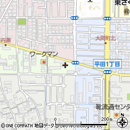 ファミリーマート茨木平田台店周辺の地図
