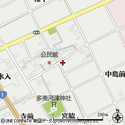 愛知県豊川市宿町中島125周辺の地図