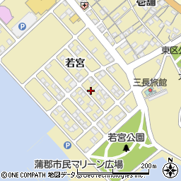 愛知県蒲郡市三谷町若宮194周辺の地図