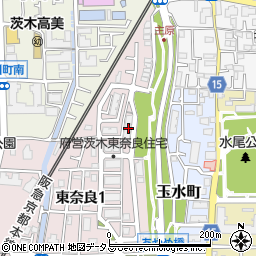 大阪府茨木市東奈良1丁目2-10周辺の地図