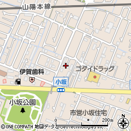 兵庫県姫路市広畑区小坂43周辺の地図