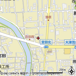 兵庫県姫路市勝原区宮田232周辺の地図