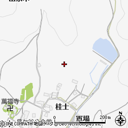 愛知県豊橋市嵩山町山桂士周辺の地図