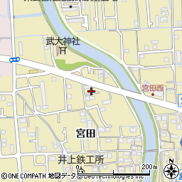 兵庫県姫路市勝原区宮田586周辺の地図