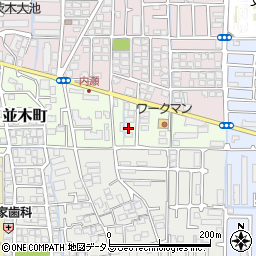 大阪府茨木市並木町20-9周辺の地図
