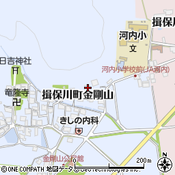 兵庫県たつの市揖保川町金剛山566周辺の地図