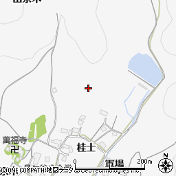 愛知県豊橋市嵩山町（山桂士）周辺の地図