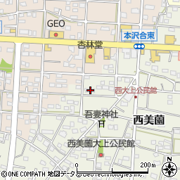 静岡県浜松市浜名区西美薗2473周辺の地図