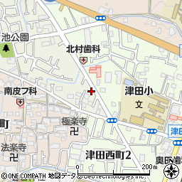 大阪府枚方市野村中町44-15周辺の地図