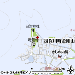 兵庫県たつの市揖保川町金剛山505周辺の地図