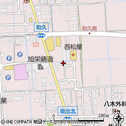 兵庫県姫路市網干区坂出161-8周辺の地図