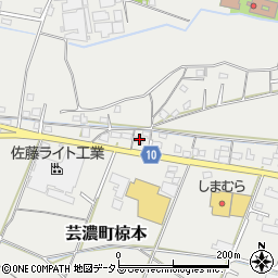三重県津市芸濃町椋本3723周辺の地図