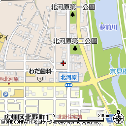 兵庫県姫路市広畑区北河原町45周辺の地図