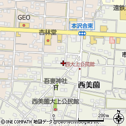 静岡県浜松市浜名区西美薗2478周辺の地図