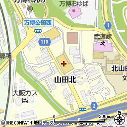 ホームセンターコーナン千里山田店周辺の地図