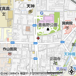 ピザーラ　池田南店周辺の地図