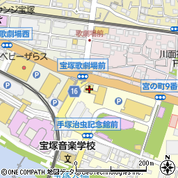 兵庫県宝塚市武庫川町7-14周辺の地図