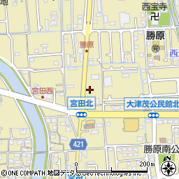 兵庫県姫路市勝原区宮田178周辺の地図