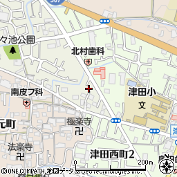 大阪府枚方市野村中町44-9周辺の地図