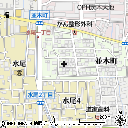 大阪府茨木市並木町6-14周辺の地図