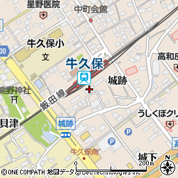 愛知県豊川市牛久保町城跡28周辺の地図